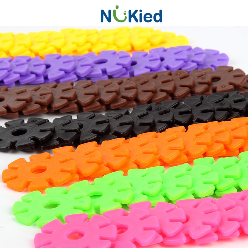 Đồ Chơi Cho Bé Lắp Ghép Xếp Hình Bông Tuyết Nhiều Màu Sắc _Sách Hướng Dẫn_ Đồ Chơi Thông Minh