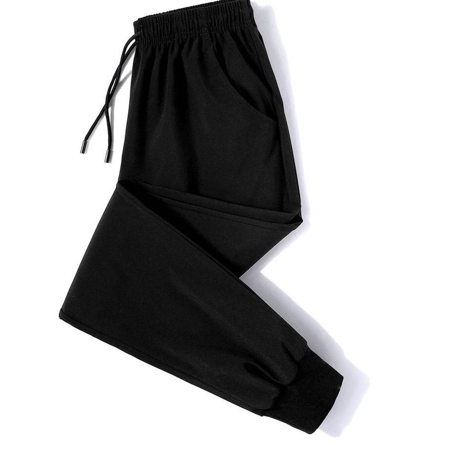 ✮✯Chỉ huy trực tiếp♔ Quần Jogger Thể Thao Có Dây Kéo Hai Màu Đen Trắng ✔️Tiết Kiệm giá)✔️
