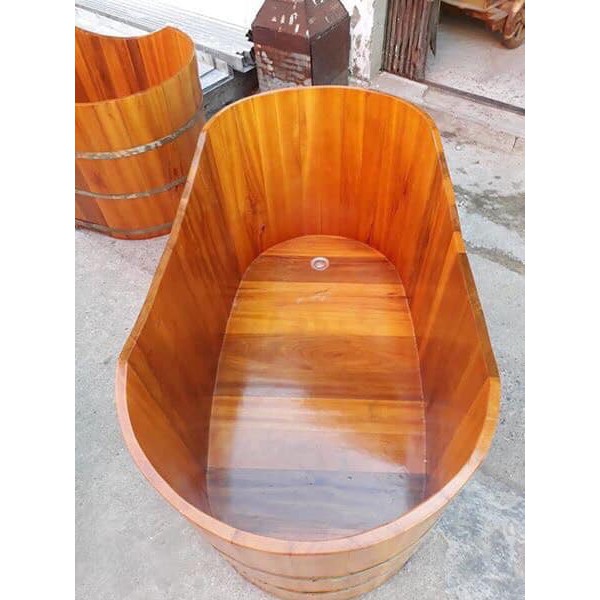 bồn tắm gỗ thông dài | BigBuy360 - bigbuy360.vn