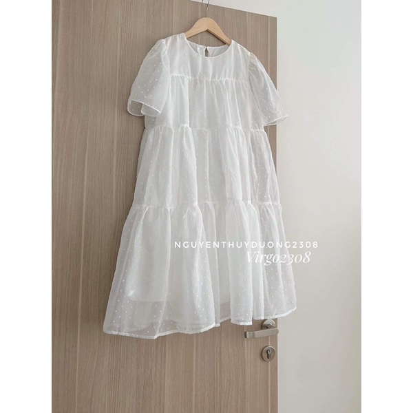 [HÀNG SẴN]VÁY VOAN TƠ CHẤM BI BỒNG BỀNH “CHIBI DRESS” tiểu thư