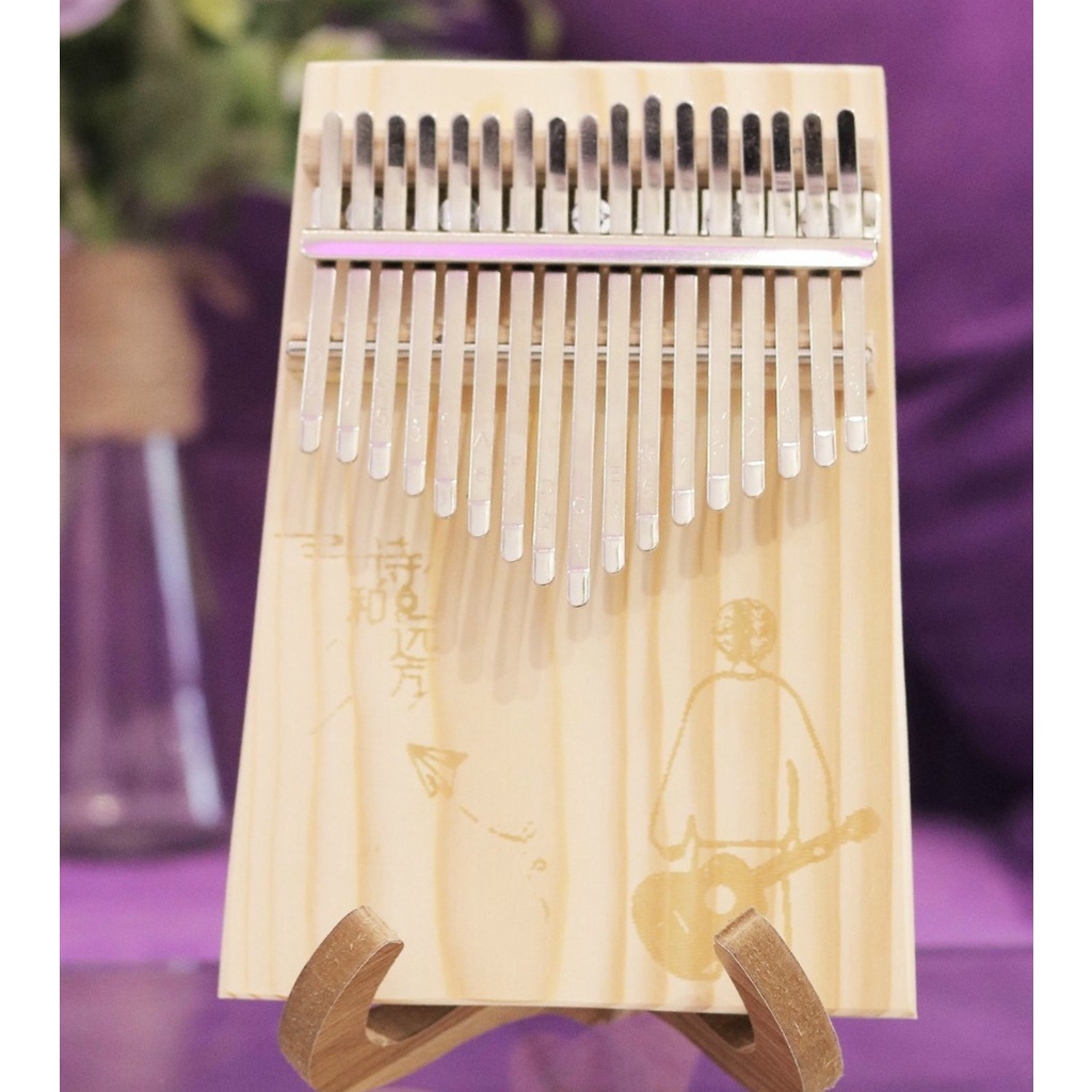Đàn Kalimba 17 Phím Giá Rẻ Cho Người Mới Tập - Đầy Đủ Phụ Kiện