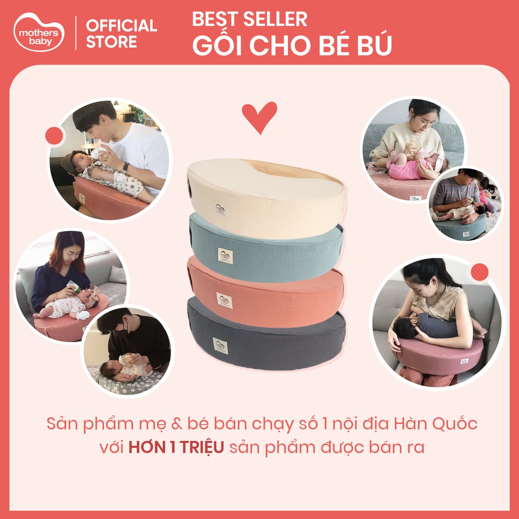 Gối Cho Bé Bú - Gối Chống Trào Ngược Thương Hiệu Mothersbaby Hàn Quốc