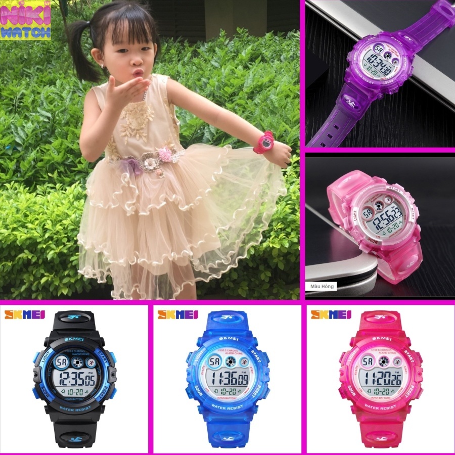 Đồng Hồ Điện Tử Trẻ Em SKMEI  Chống Nước 5ATM, Mẫu Mới - Nhất 2022