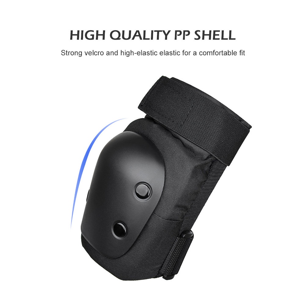 [Kitch]6 Pcs Adults Kids Knee Pads Elbow Pads Wrist Pads Set Protective Gear Set for Skating Rollerblading Skateboard