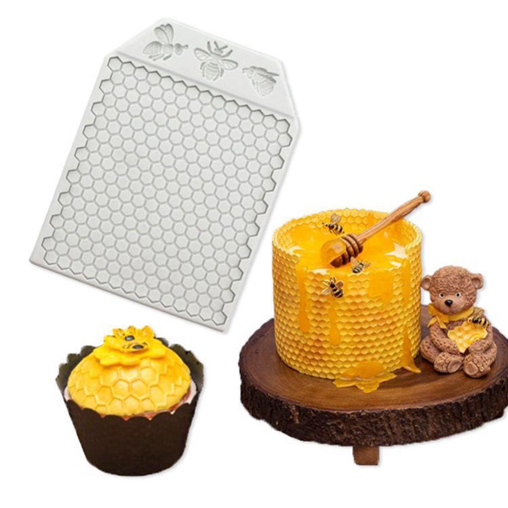 Khuôn Silicone Làm Bánh Hình Tổ Ong Độc Đáo