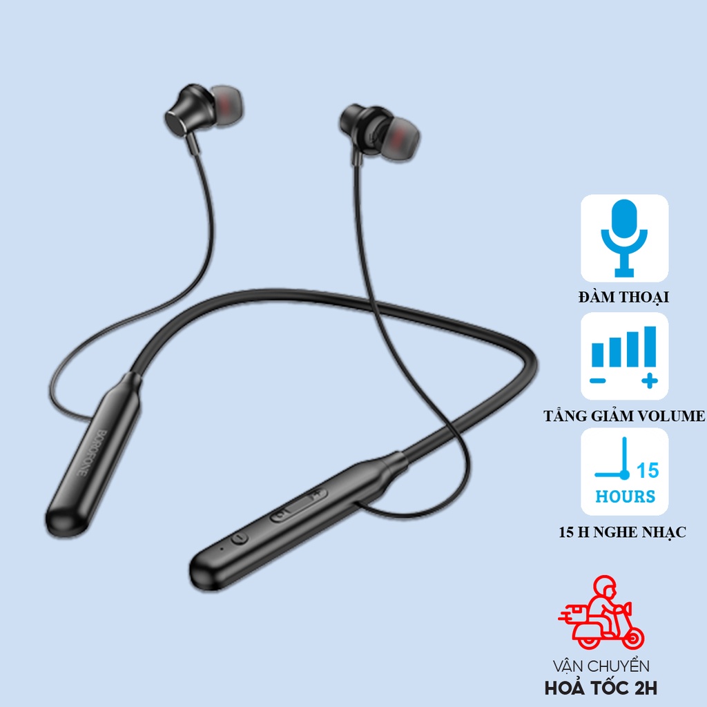 Tai nghe bluetooth không dây BE56 nghe nhạc liên tục 15 giờ dành cho thể thao: chạy bộ, GYM