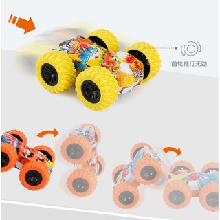 Combo 2 chiếc Xe leo núi off-road graffiti Xe hai mặt xoay 360 độ
