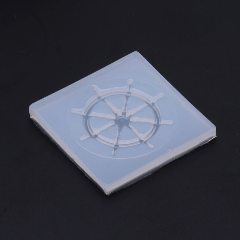 Khuôn Silicone Làm Mặt Dây Chuyền / Xà Phòng Hình Bánh Lái / Thuyền Độc Đáo DIY