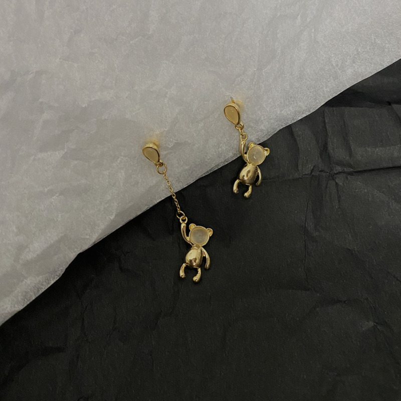 Bông Tai Hình Gấu Hoạt Hình Xinh Xắn Cho Nữ