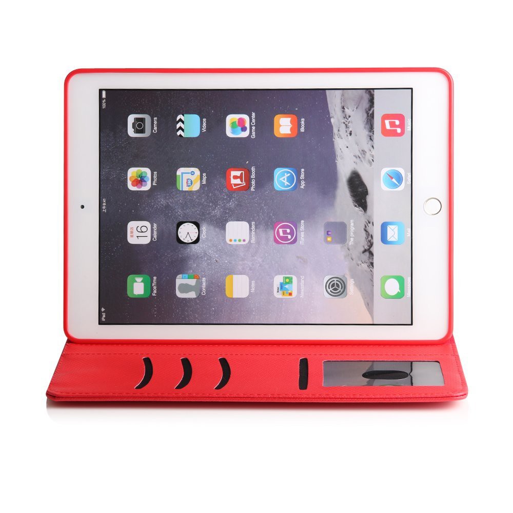 Bao da dành cho ipad air 2 có thể tháo rời - xoay 360 độ – màu đỏ [HÀNG NHẬP KHẨU] | BigBuy360 - bigbuy360.vn