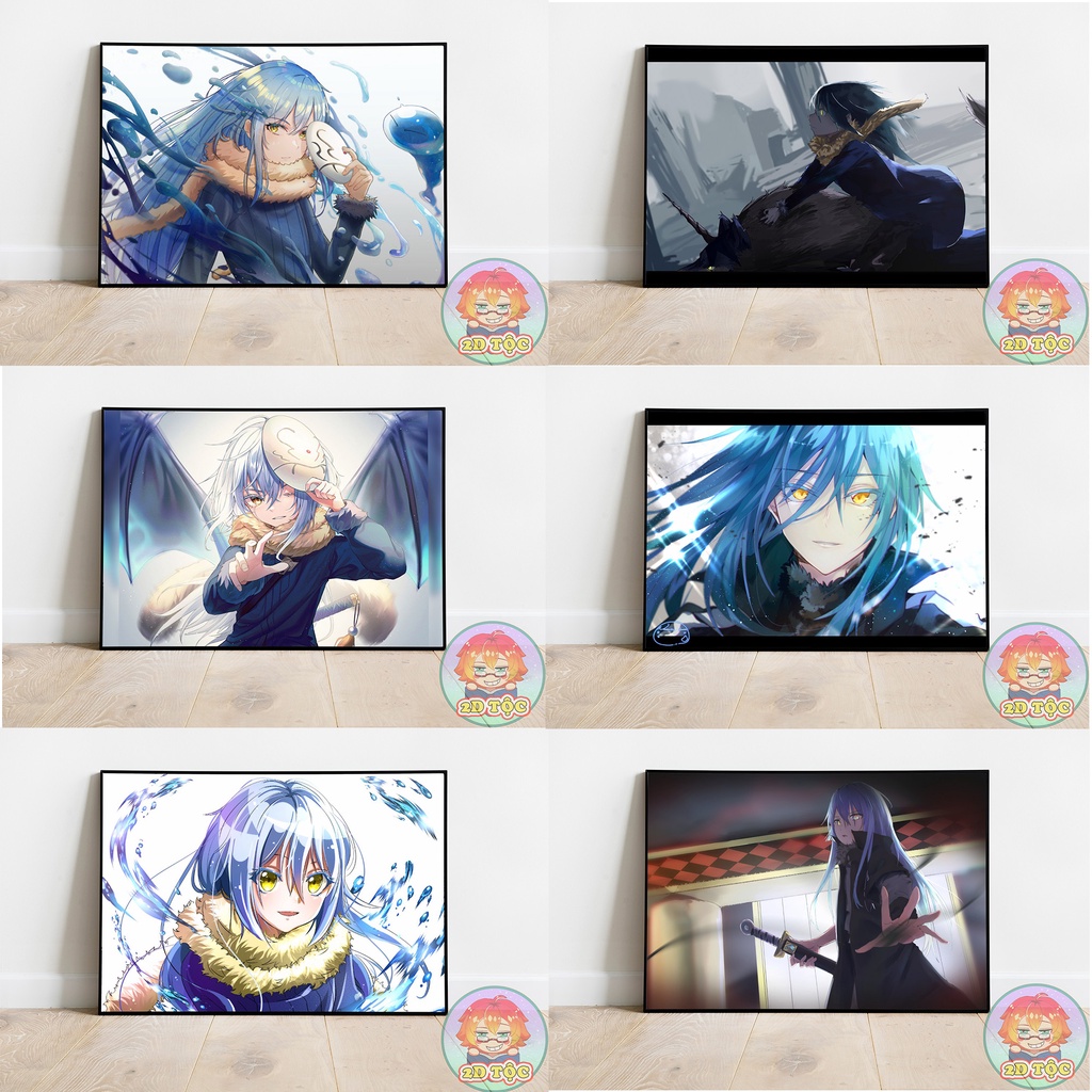 TRANH POSTER A3 RIMURU  ANIME MANGA CHUYỂN SINH THÀNH SLIME CHẤT LIỆU GIẤY CAO CẤP - 2D TỘC SHOP
