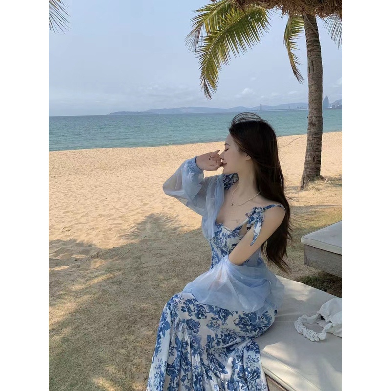 Đầm Hai Dây Dáng Dài Màu Đỏ Phong Cách Hepburn Cao Cấp Kiểu Pháp Thời Trang Mùa Hè Hàng Mới Dành Cho Bạn Nữ đầm nữ hoài thương