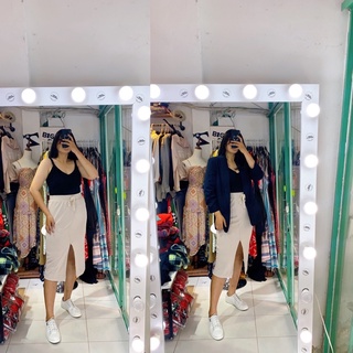 [virusplussize]Chân váy MANGO đen xuất xịn bigsize