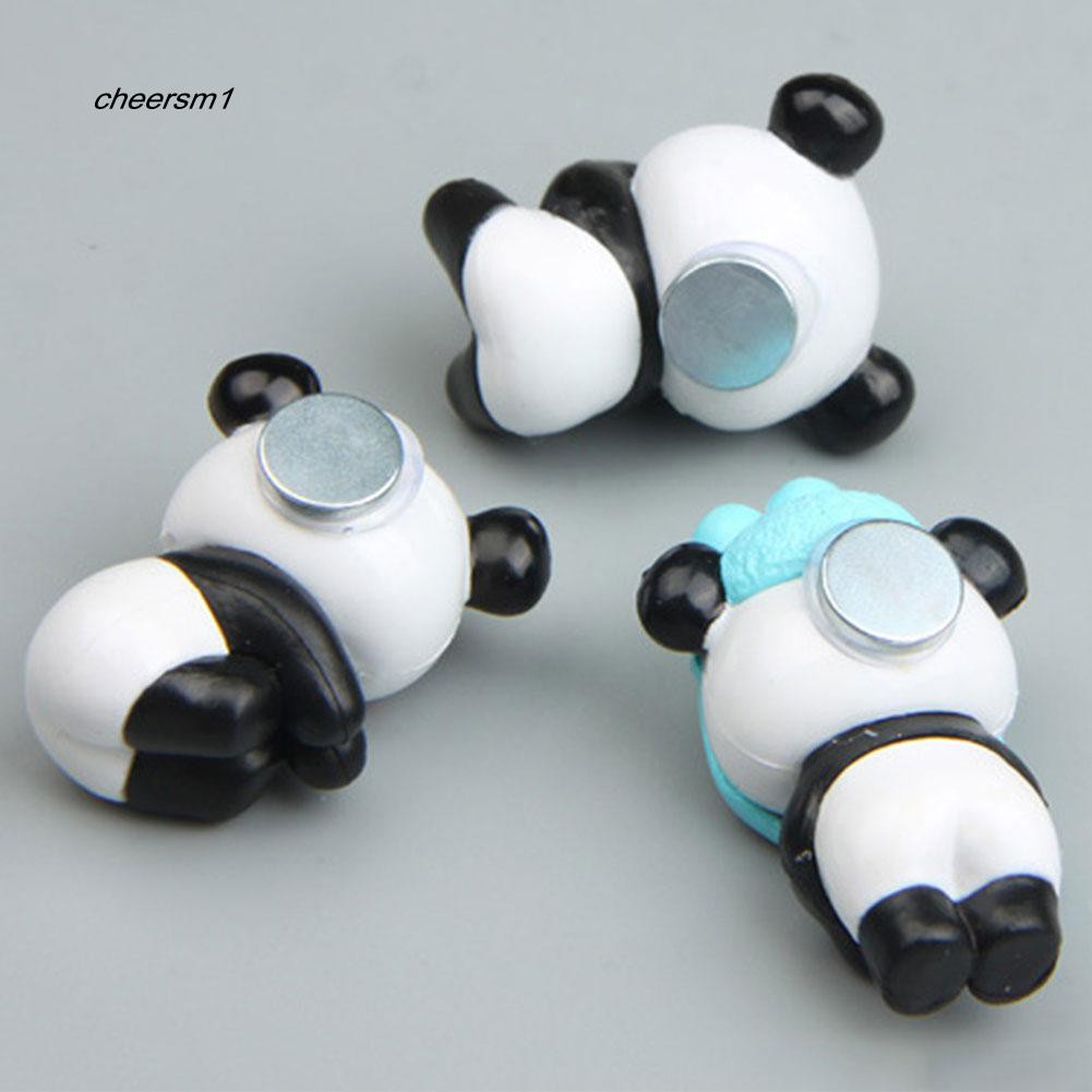 Đồ trang trí hình gấu trúc mini trang trí vườn đáng yêu