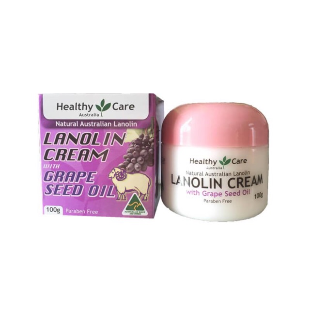 Kem cừu Úc Lanolin Cream 100g Healthy Care chính hãng with vitamin E, primrose oil, grape seed, sheep placenta | BigBuy360 - bigbuy360.vn