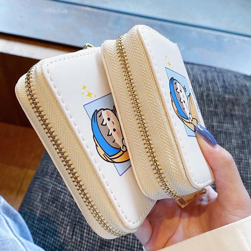 Ví nữ ngắn cầm tay mini cute dễ thương đẹp bỏ túi nhiều ngăn nhỏ gọn thời trang Hàn Quốc giá rẻ LUKADO VN34