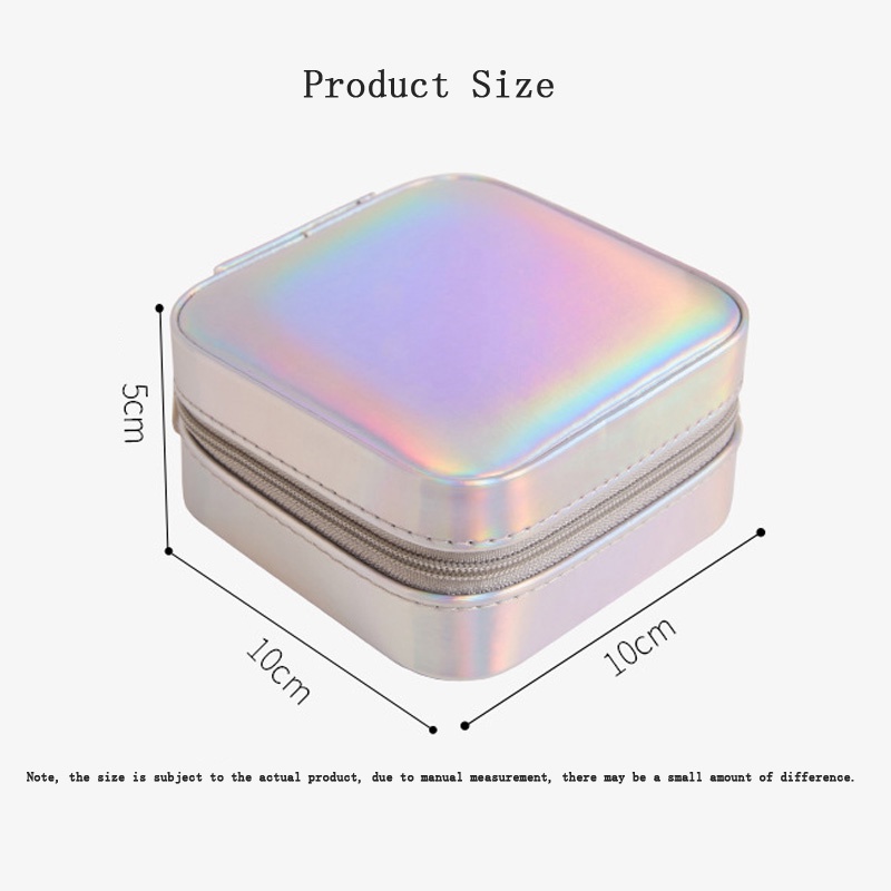 Hộp đựng trang sức bằng da thiết kế hai tầng tiện lợi