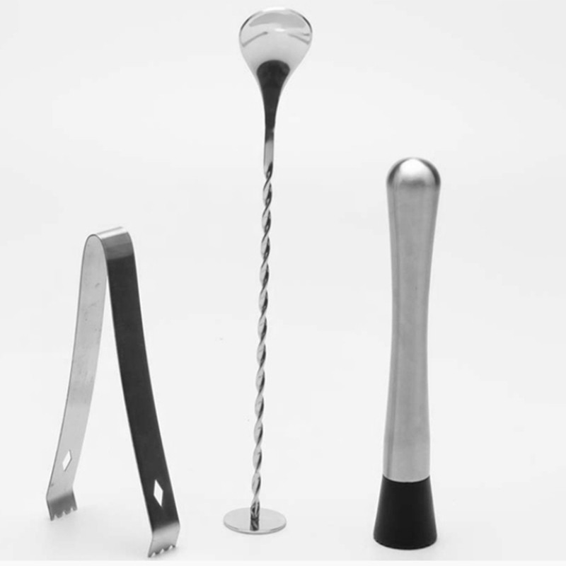 New Stock 750Ml Stainless Steel Cocktail Shaker Bar Set,Bartender Kit, Wine