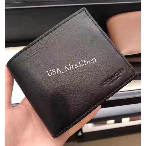 COACH  Ví Da Thật Cao Cấp Thời Trang Cho Nam