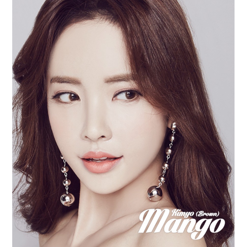 &lt;MẪU CLEAR&gt; Kính áp tròng MANGO BROWN của Lensme (HSD: 3-6 tháng)