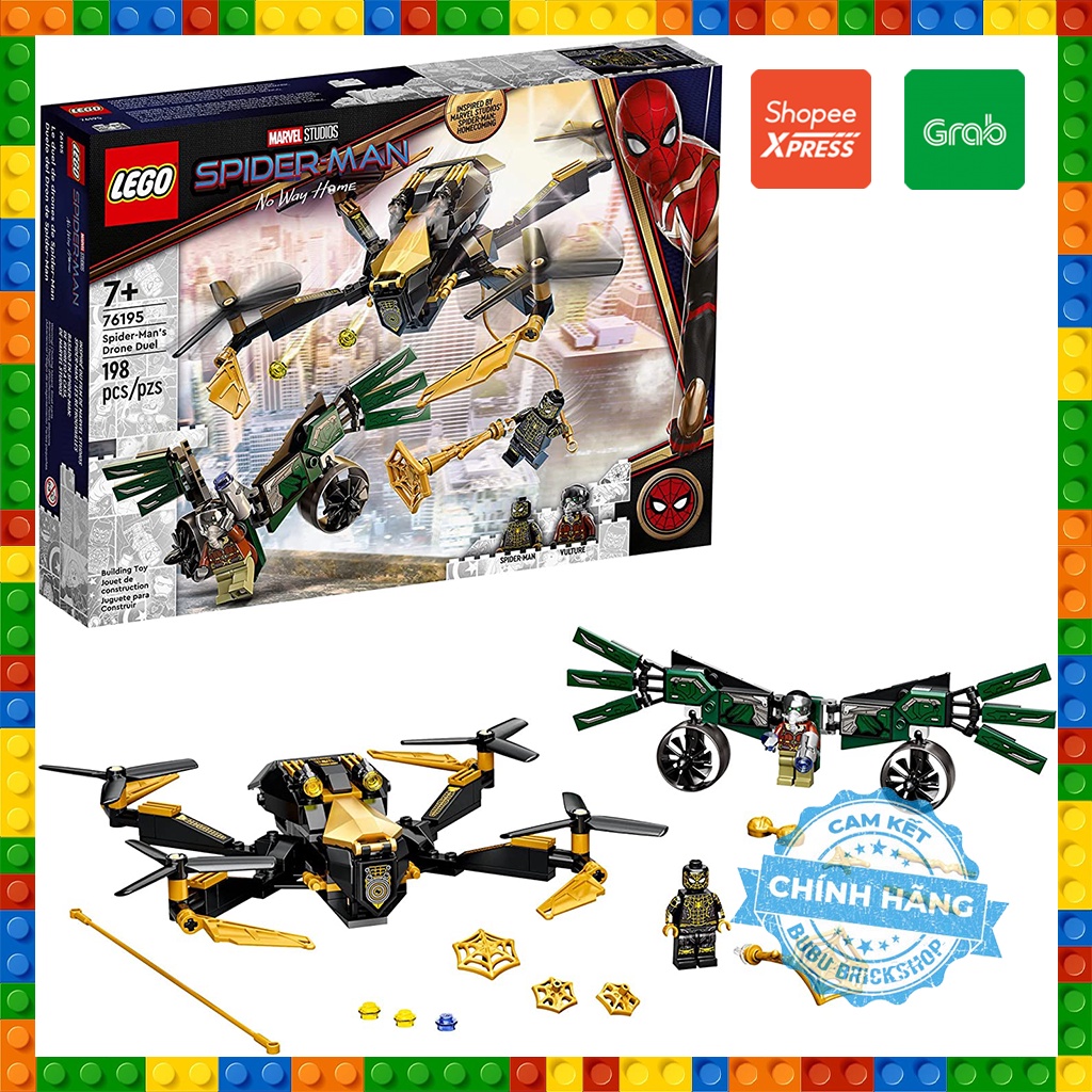 Lego Super Heroes 76195 - Spider-Man’s Drone Duel - Bộ xếp hình Lego Trận chiến trên không