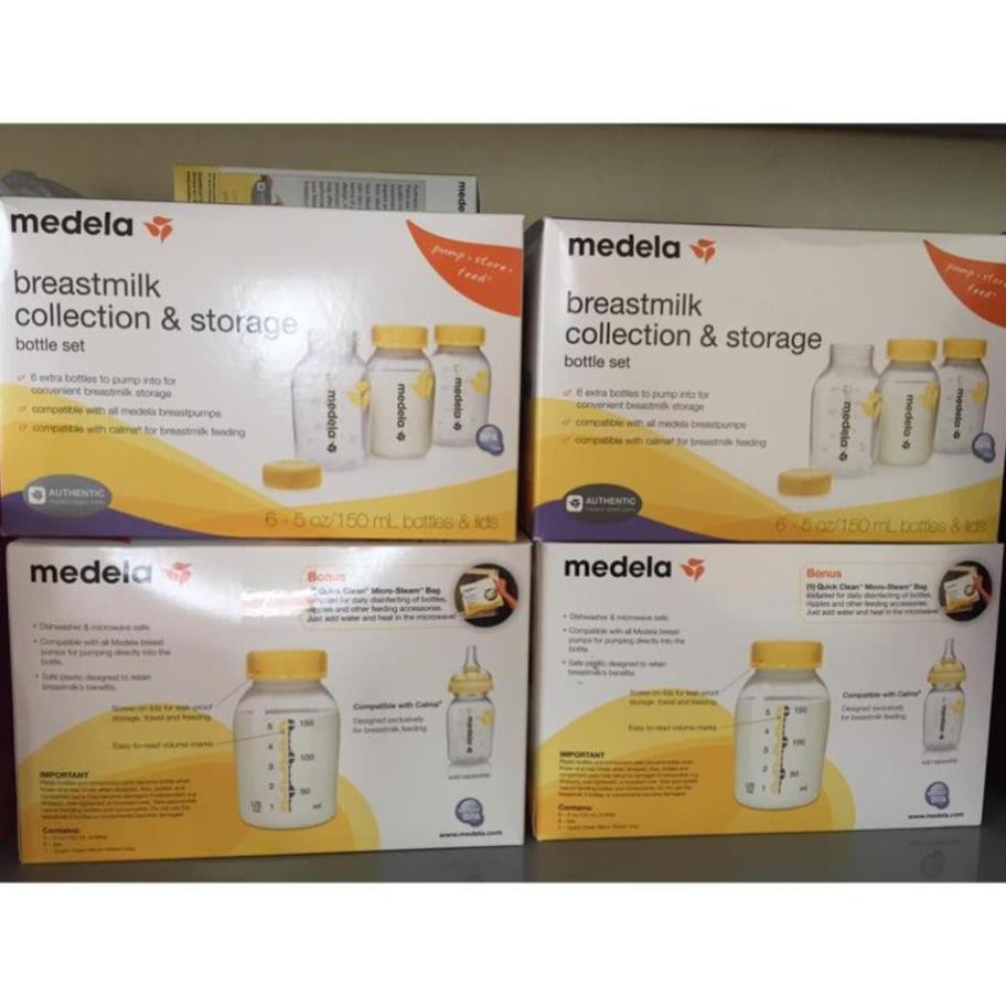 [NVMH] Bình trữ sữa Medela 150ml in màu NEW - BÌNH CHUẨN CHÍNH HÃNG