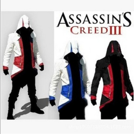 Áo Khoác Cosplay Nhân Vật Connor 's Hoody Trong Anime Assassin' s Creed Iii