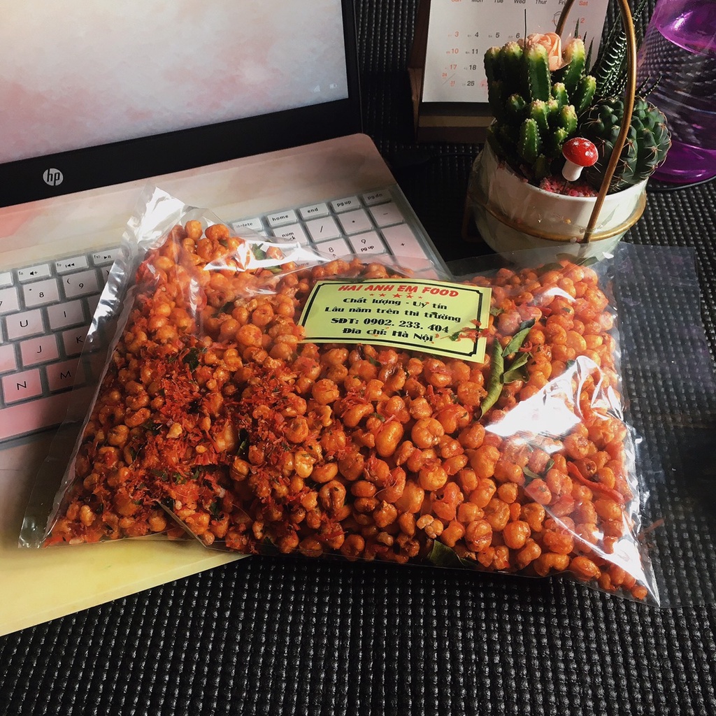 500gr Ngô Nếp Sấy Giòn Rim Khô Gà Lá Chanh | BigBuy360 - bigbuy360.vn