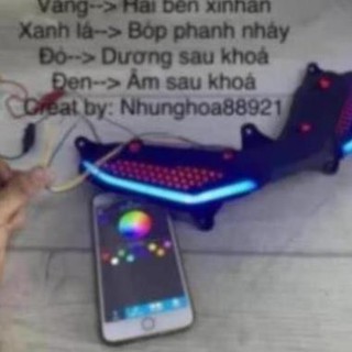 Bộ demi tổ ong mí led kết hợp mạch audi a9-a11.gắn exciter150