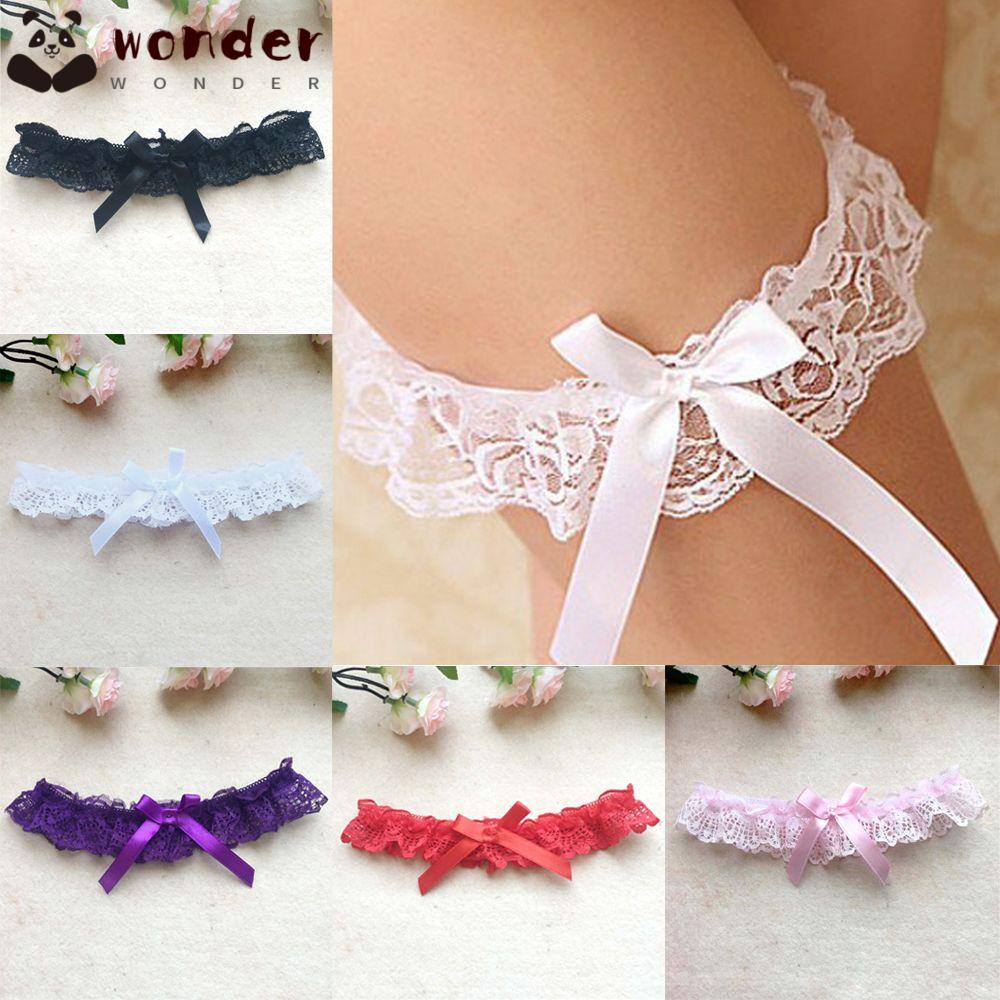 Dây ren đeo đùi phối nơ quyến rũ cho nữ