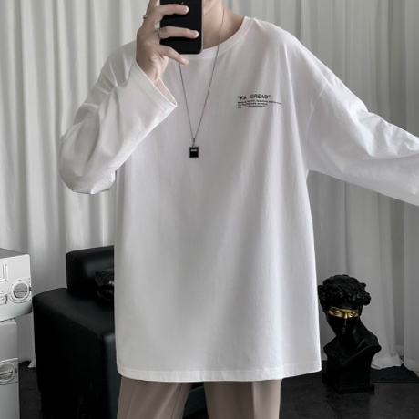 Áo thun dài tay - Áo longsleeve chất cotton in chữ bức thư mặc thoáng, thấm hút mồ hôi dễ phối đồ  Màu đen và trắng phong cách ngoài trời nam và nữ