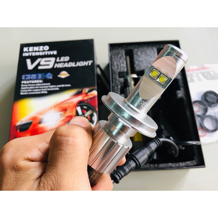 (BẢO HÀNH 24 THÁNG ) Led kenzo v9 cao cấp H4 - 6000k (1 bóng)