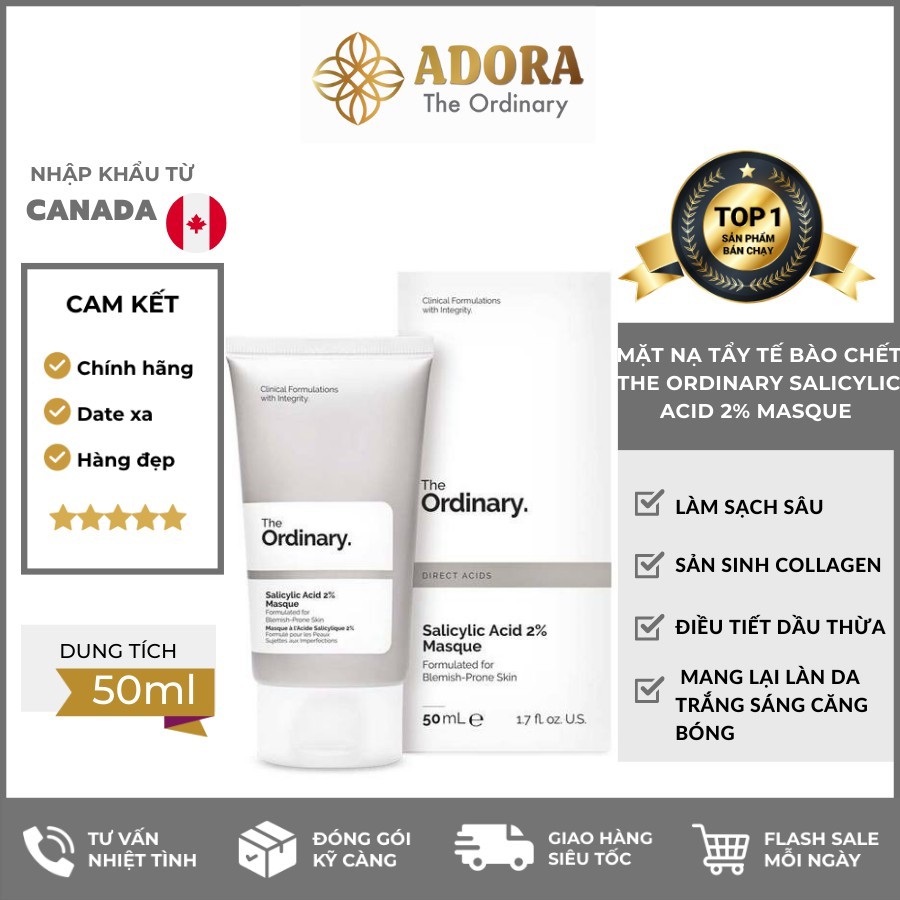 Mặt nạ tẩy da chết The Ordinary - Salicylic Acid 2% Masque ( 50mL )