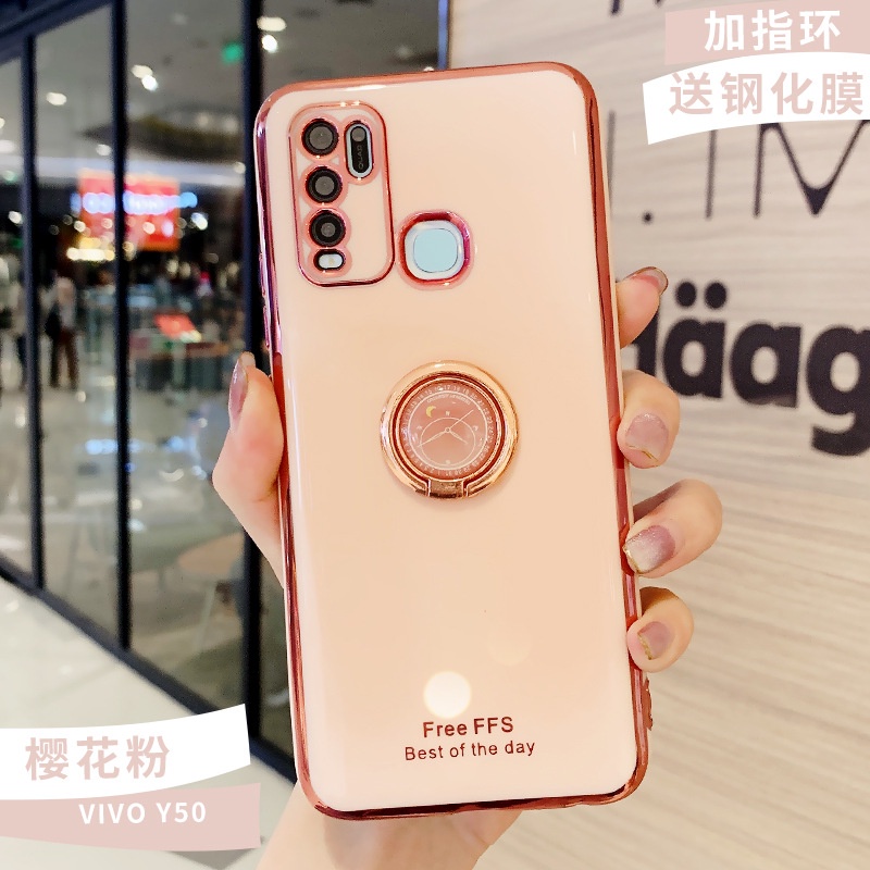 Ốp Điện Thoại Mạ Màu Đơn Giản Cho VIVO V15 V15 PRO V7 V7 PLUS Y50 Y30 Y30i X50 X60 X70 X70 PRO