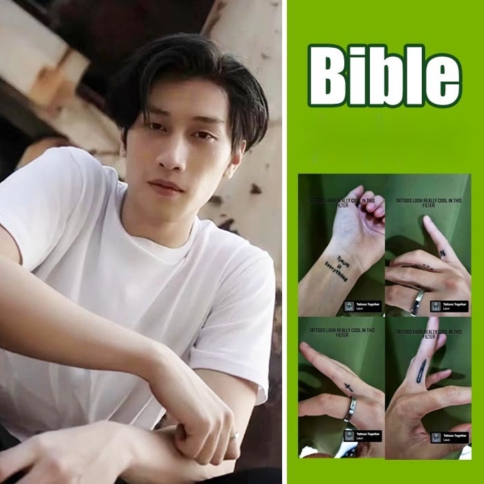 Hình Xăm Dán Họa Tiết Hoa Hồng Thời Trang Chống Thấm Nước Kinnporsche The Series Vegasible