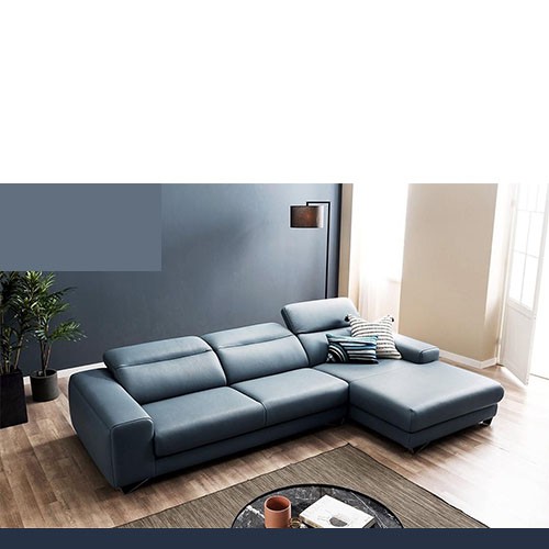 Bộ sofa da góc chữ L hiện đại kiểu dáng đẹp