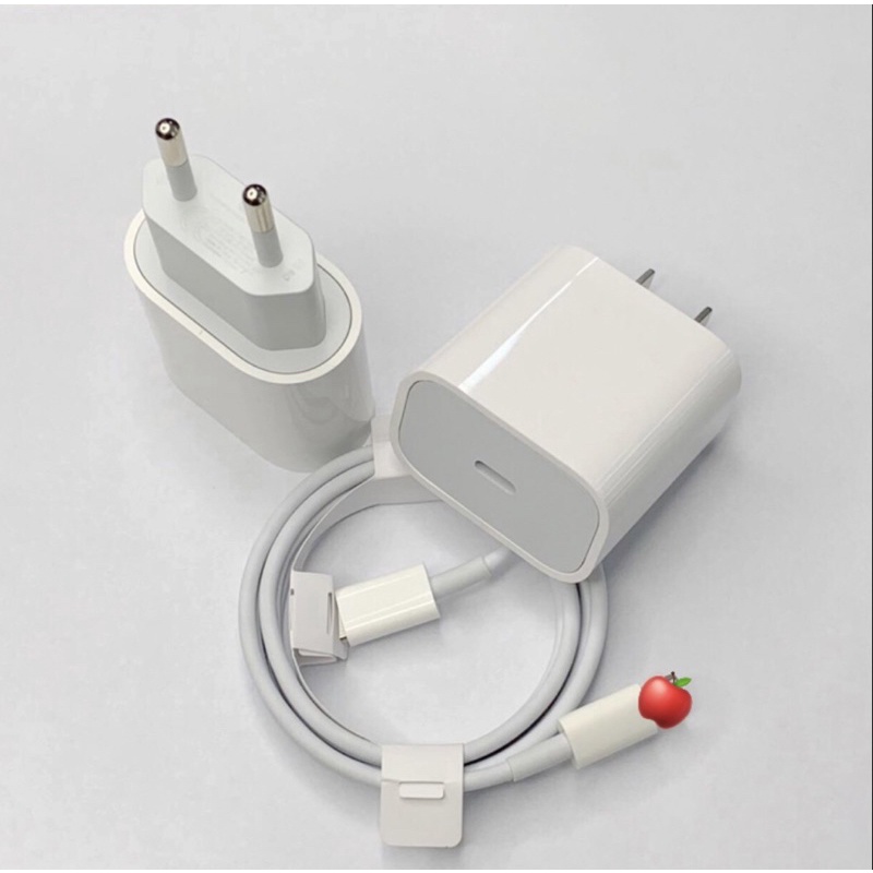 Sạc nhanh PD 18w - 20w bộ củ cáp sac dùng cho ip 6/7/7plus/8/x/11/12, cóc xạc cổng typec dây dài 1m