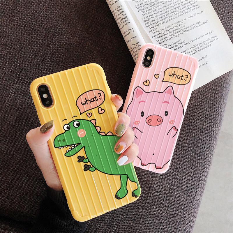 [ IPHONE ] Ốp Lưng Sọc Nổi Thú What - S008