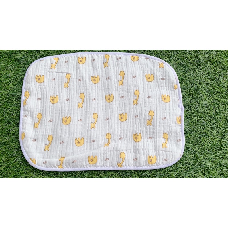 Gối Xô 10 Lớp Mỏng BABY BEE - Khăn Xô Lót Gối Đầu Cho Bé Sơ Sinh