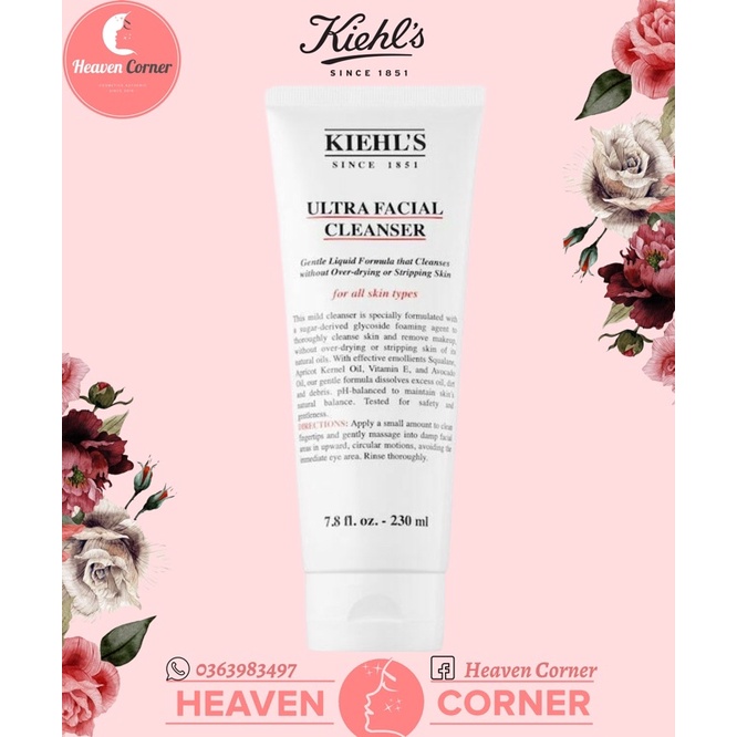 Sữa Rửa Mặt Tạo Bọt Dịu Nhẹ Ultra Facial Cleanser 230ML