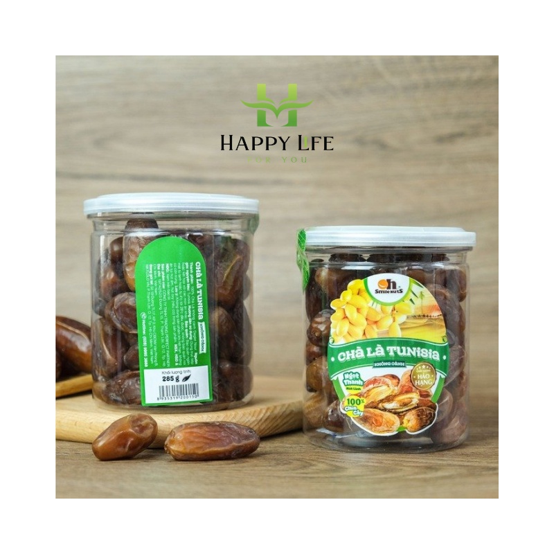 Chà là Deglet Nour, chà là không cành Tusinia hộp 500g, đồ ăn vặt - Happy Life 4U