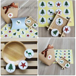 Set 100 Thẻ Nhãn Dán Trang Trí Giáng Sinh