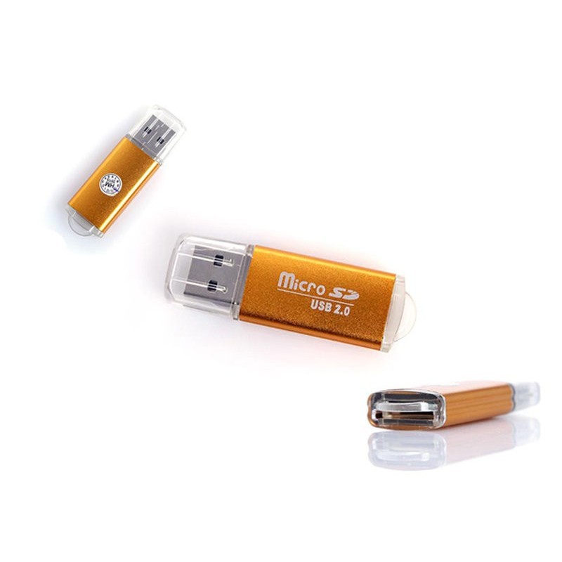ĐẦU ĐỌC THẺ NHỚ⚡BỘ CHUYỂN ĐỔI ĐỌC THẺ NHỚ MICRO SD USB 2.0 BẰNG INOX TỐC ĐỘ CAO DÀNH CHO MÁY TÍNH LAPTOP