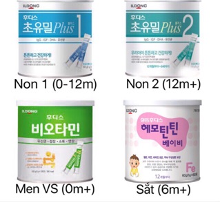 Sữa Non/Men vi sinh/ Sắt LIDONG Hàn