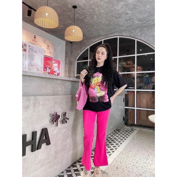 Bộ quần loe áo thun Toy siêu đẹp,hàng loại 1 chuẩn hình,có ảnh thật