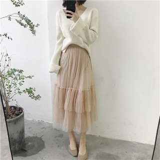 Chân váy voan tầng Hàn Quốc
