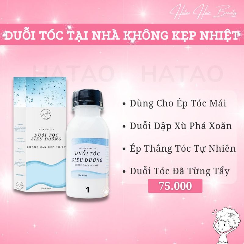 Thuốc duỗi ép tóc tại nhà không cần kẹp nhiệt nhà HATAO 100ml