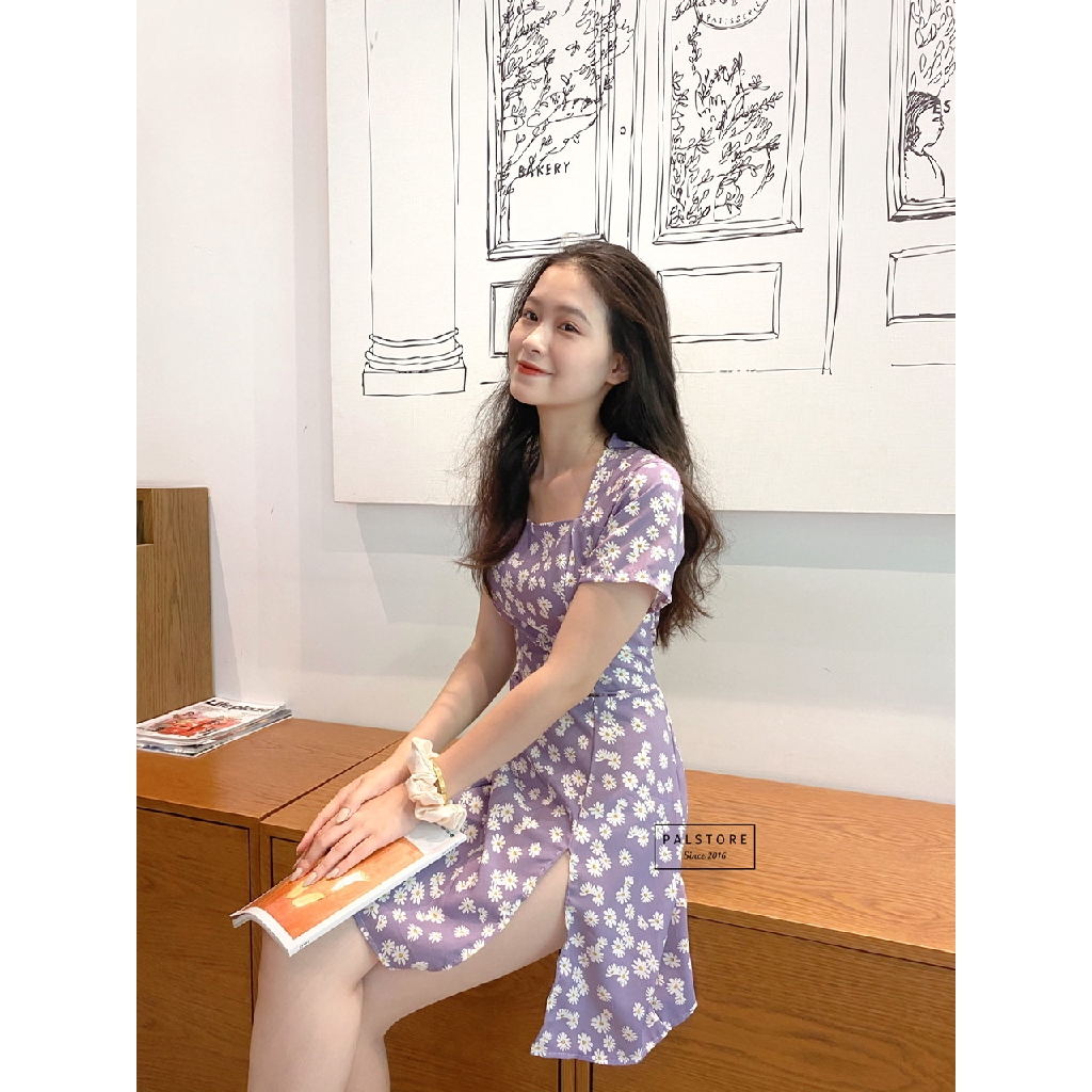 [Mã FAMAYWA2 giảm 10K đơn 50K] đầm thun xẻ vạt cổ tam giác - hàng thiết kế | BigBuy360 - bigbuy360.vn