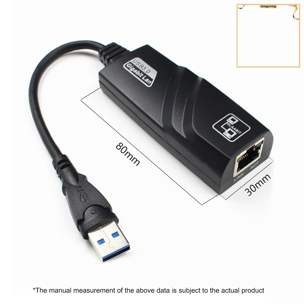 Cáp Chuyển Đổi Usb 3.0 Sang Rj45 Gigabit Ethernet 10 / 100 / 1000mbps | BigBuy360 - bigbuy360.vn