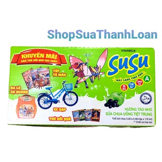 Sữa chua uống SuSu Hương Táo Nho 110ml Thùng 48 Hộp